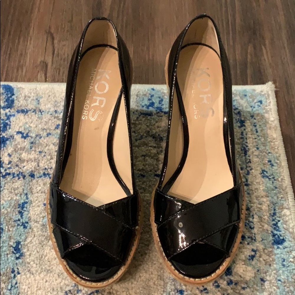 Kors- Michael Kors Wedge Sandals-black